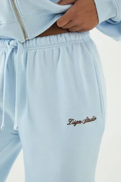 Jogging Droit Brodé Script Dsgn Studio