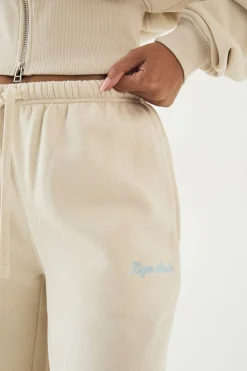 DSGN Studio Jogging Droit Avec Broderie Script<Femme Pantalons|Dsgn Studio