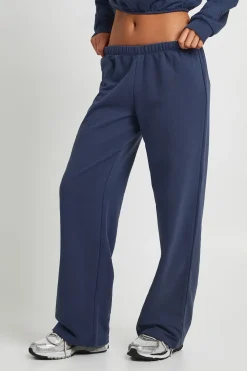 Jogging Droit Taille Basse En Molleton Bouclette
