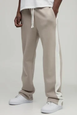 boohooMAN Jogging Droit Taille Haute à Panneaux<Homme Tout Afficher|Jogging