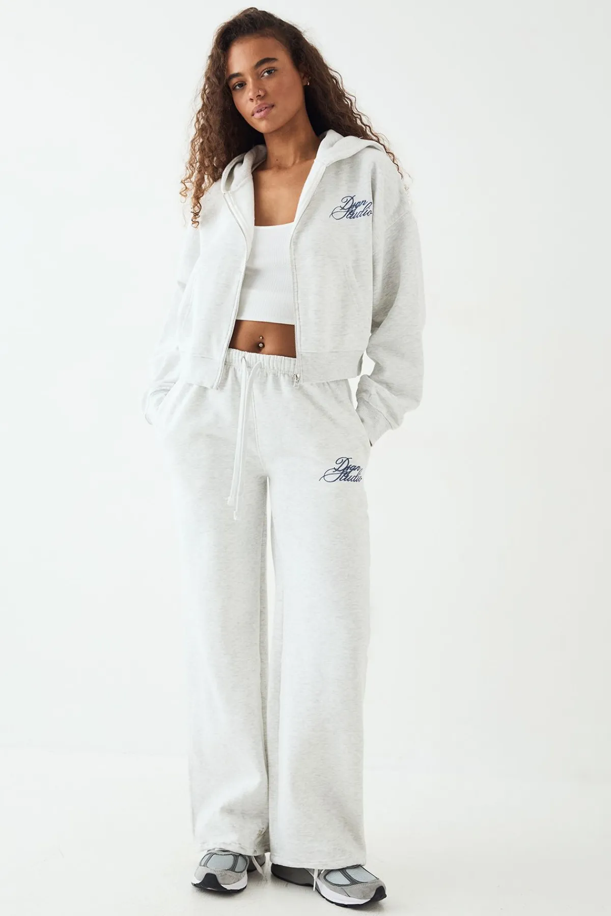 DSGN Studio Jogging Contrast Script Coupe Droite<Femme Pantalons|Dsgn Studio