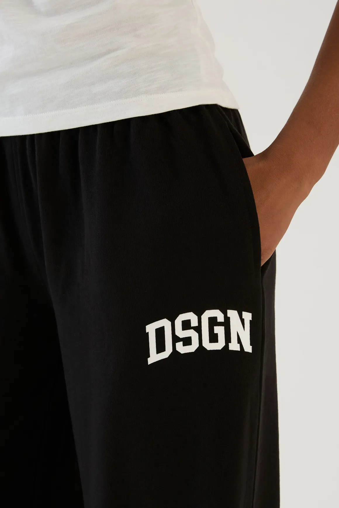 Jogging Dsgn Studio Coupe Large Taille Basse Avec Molleton Bouclette