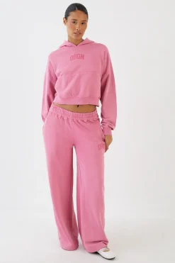 Jogging Dsgn Studio En Coton 100% Teinture Overdyed Coupe Droite