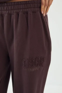 Jogging DSGN Studio en Tissu Éponge avec Appliqués Coupe Droite