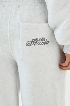 DSGN Studio Jogging en Tissu Éponge avec Appliqué Jambe Droite<Femme Pantalons|Dsgn Studio