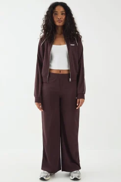 Jogging DSGN Studio en Tricot à Jambes Droites avec Détails Passepoilés
