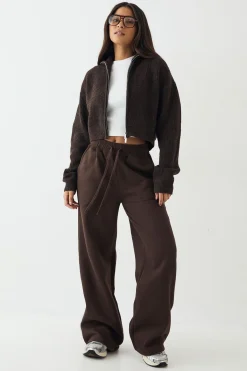 DSGN Studio Jogging à Jambe Droite avec Appliqué en Tissu Assorti<Femme Pantalons|Dsgn Studio