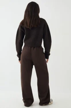DSGN Studio Jogging à Jambe Droite avec Appliqué en Tissu Assorti<Femme Pantalons|Dsgn Studio
