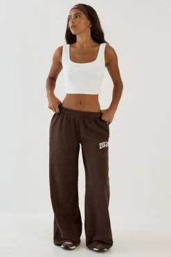 Jogging Dsgn Studio Jambe Large Taille Basse Molleton Bouclette Collegiate