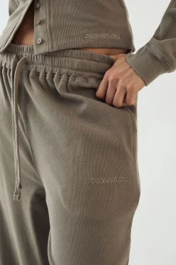 DSGN Studio Jogging à Jambes Droites en Côtes Épaisses<Femme Pantalons|Dsgn Studio