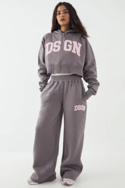 Jogging DSGN Studio à Jambes Droites avec Appliqué Cordon