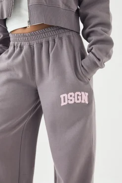 Jogging DSGN Studio à Jambes Droites avec Appliqué Cordon