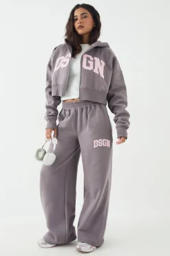 Jogging DSGN Studio à Jambes Droites avec Appliqué Cordon