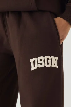 Jogging DSGN Studio à Jambes Droites avec Appliqué Cordon
