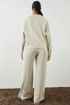 DSGN Studio Jogging Premium Jambe Droite Délavé Poids Lourd<Femme Pantalons|Dsgn Studio