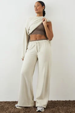 DSGN Studio Jogging Premium Jambe Droite Délavé Poids Lourd<Femme Pantalons|Dsgn Studio