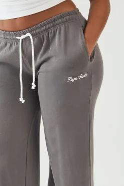 Jogging Dsgn Studio Taille Basse Cordon Contrasté Jambe Droite Molleton Bouclette