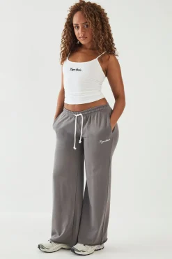 Jogging Dsgn Studio Taille Basse Cordon Contrasté Jambe Droite Molleton Bouclette