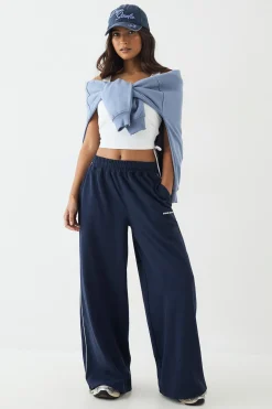 Jogging DSGN Studio Taille Moyenne avec Détails de Passepoil et Fermeture à Bascule