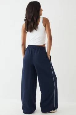 Jogging DSGN Studio Taille Moyenne avec Détails de Passepoil et Fermeture à Bascule