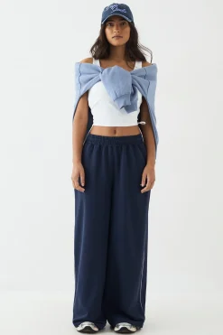 Jogging DSGN Studio Taille Moyenne avec Détails de Passepoil et Fermeture à Bascule
