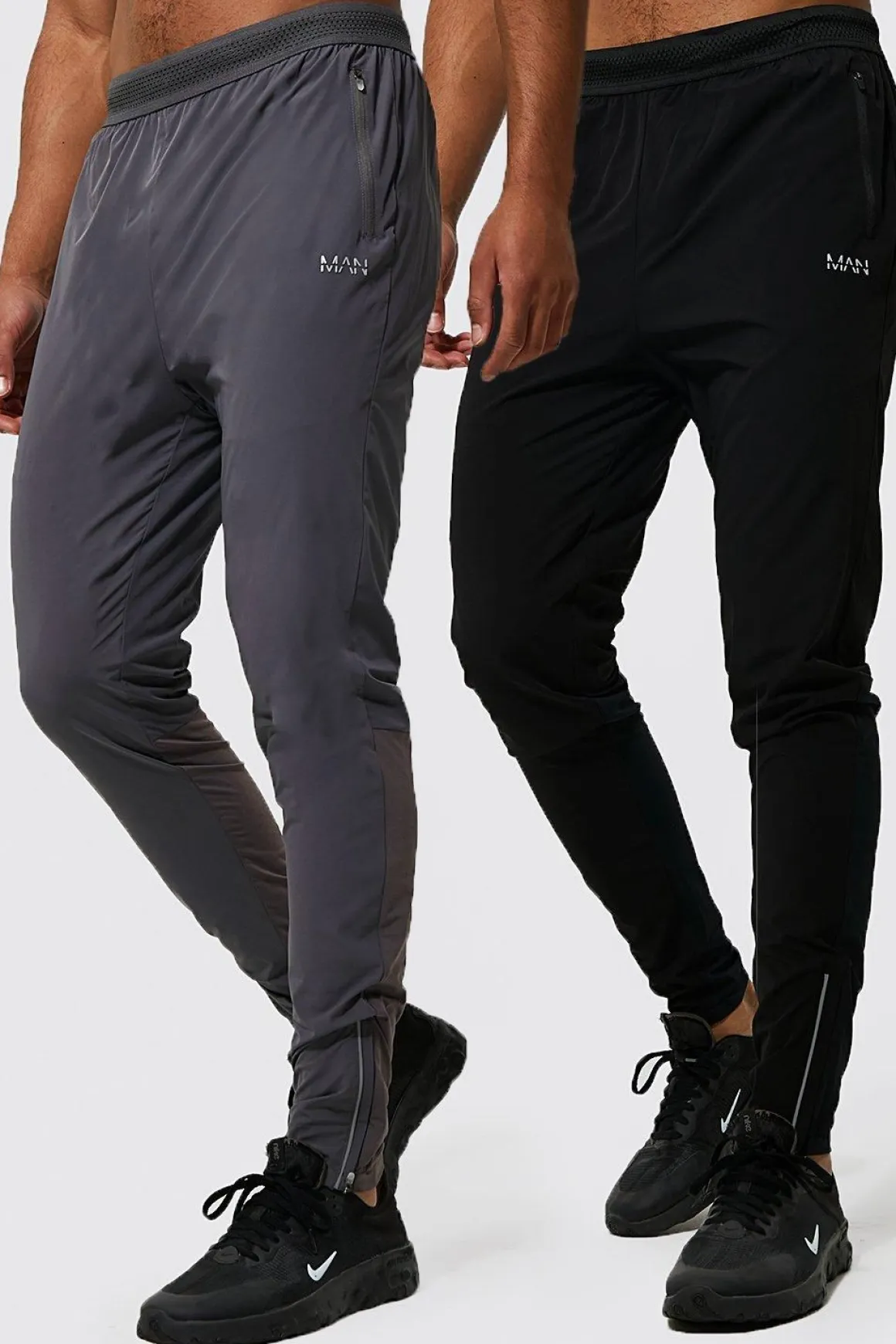 Jogging Fuselé Léger Actif Gym Homme Grand 2 Pack