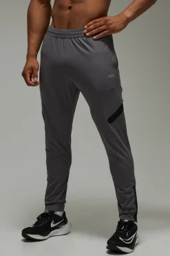 boohooMAN Jogging Fuselé Zippé À Bandes MAN Active<Homme/Femme Tout Afficher Activewear|Jogging