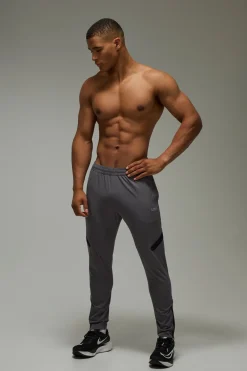 boohooMAN Jogging Fuselé Zippé À Bandes MAN Active<Homme/Femme Tout Afficher Activewear|Jogging