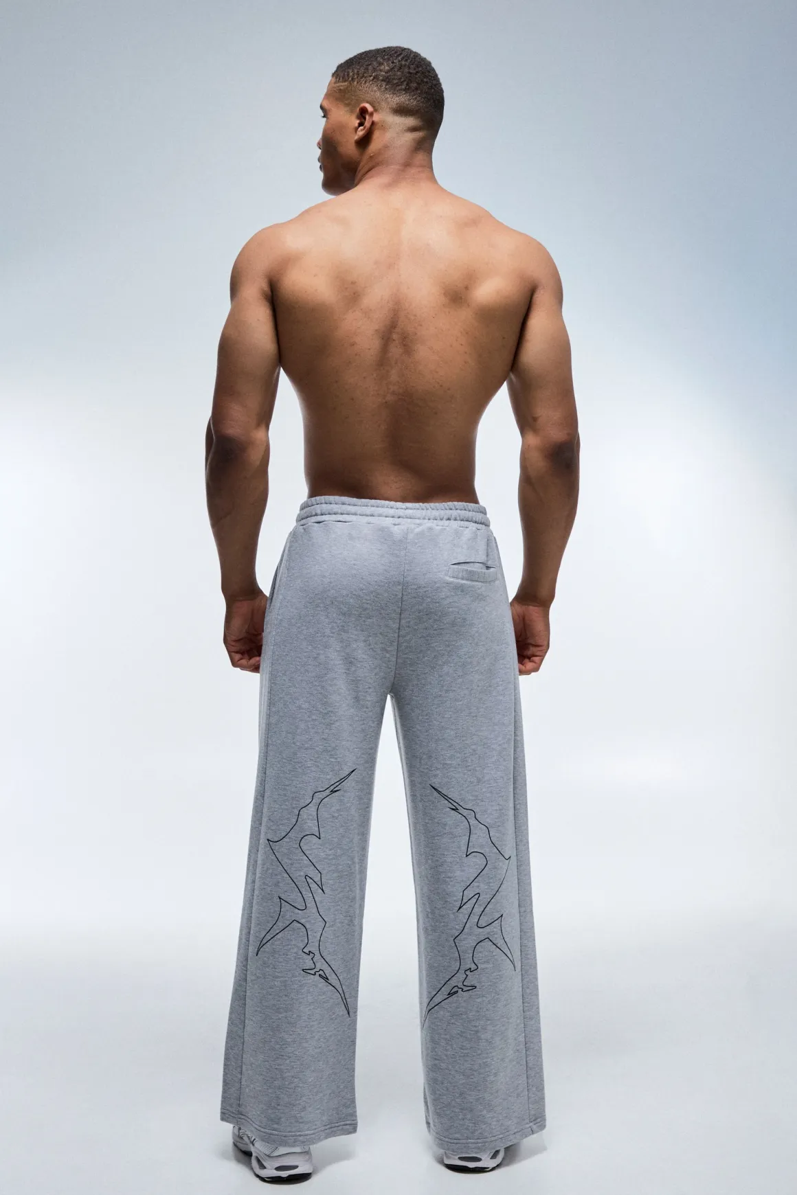 Jogging Homme Actif À Jambes Larges En Molleton Bouclette