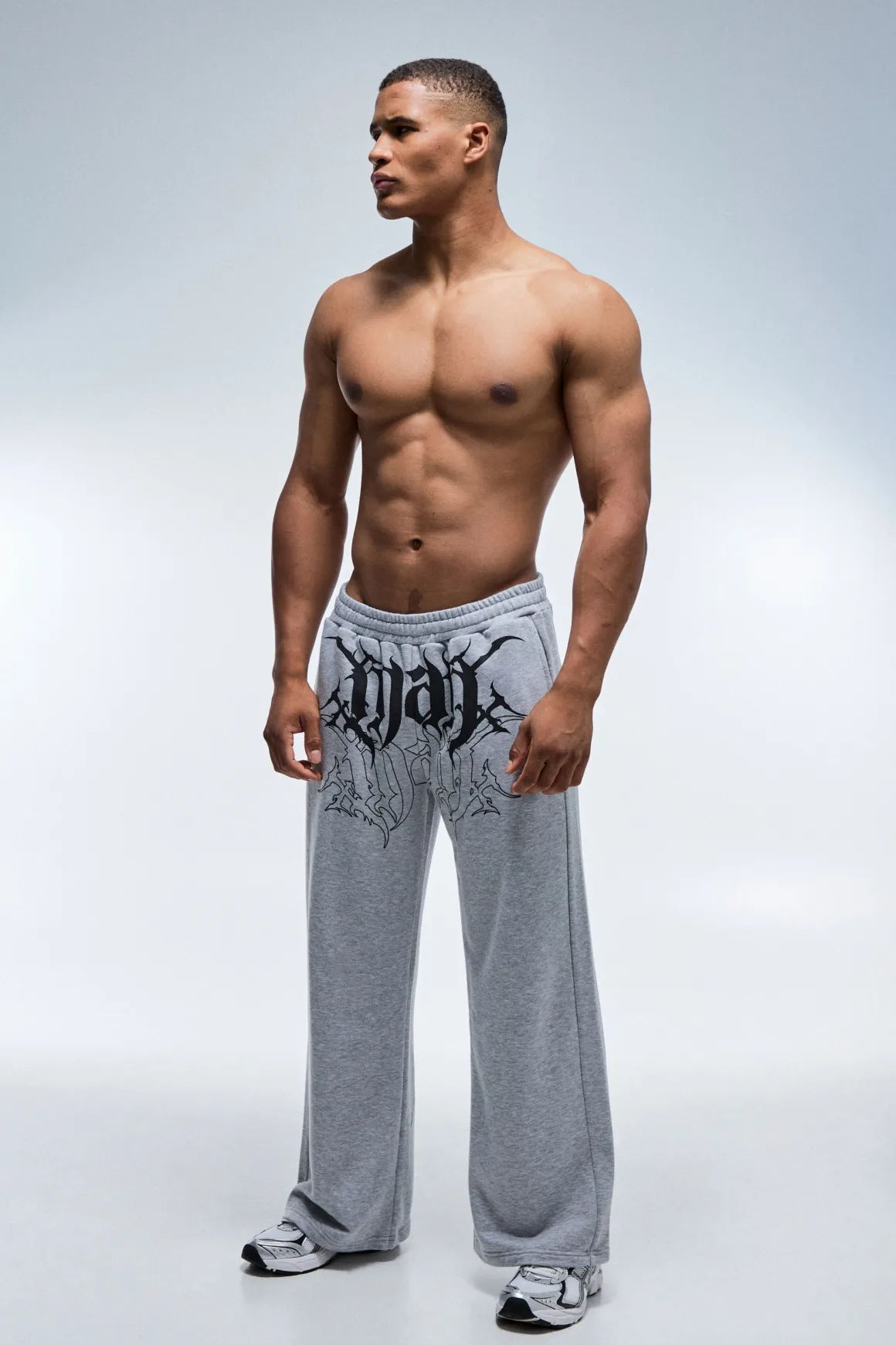 Jogging Homme Actif À Jambes Larges En Molleton Bouclette