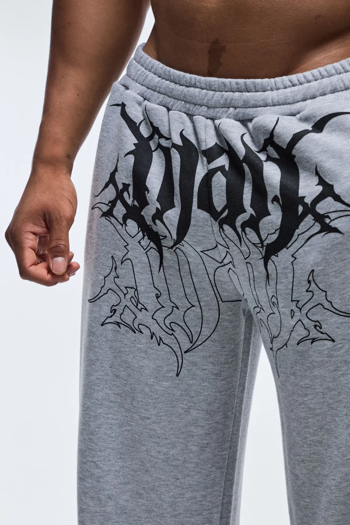 Jogging Homme Actif À Jambes Larges En Molleton Bouclette