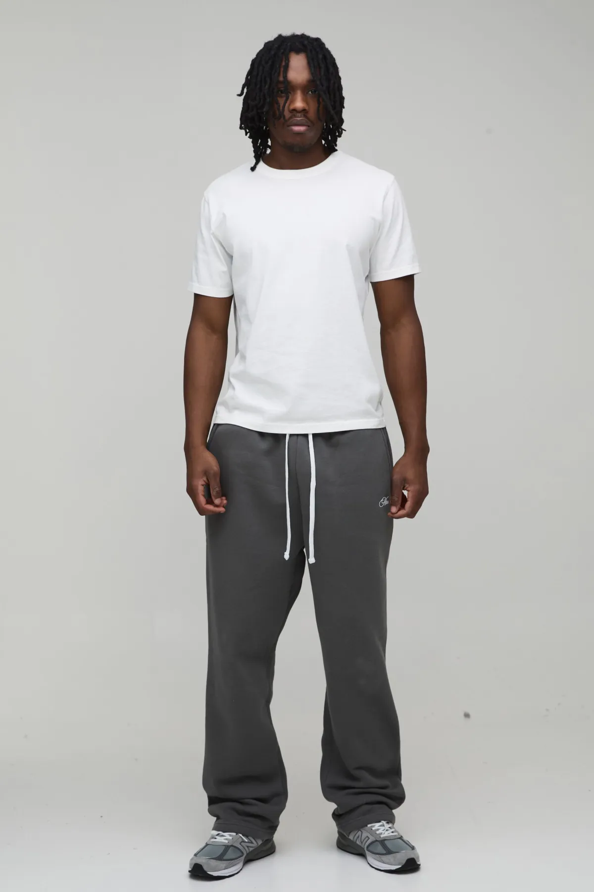 boohooMAN Jogging Homme Coupe Large Haute Script<Homme Tout Afficher|Jogging