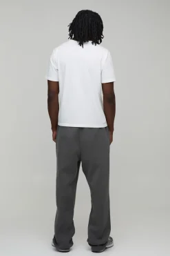 boohooMAN Jogging Homme Coupe Large Haute Script<Homme Tout Afficher|Jogging