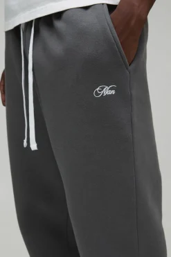 boohooMAN Jogging Homme Coupe Large Haute Script<Homme Tout Afficher|Jogging
