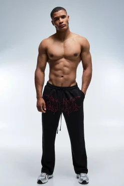 Jogging Homme Jambe Droite En Molleton Bouclette Coupe Active