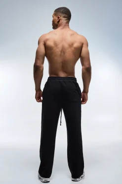 Jogging Homme Jambe Droite En Molleton Bouclette Coupe Active