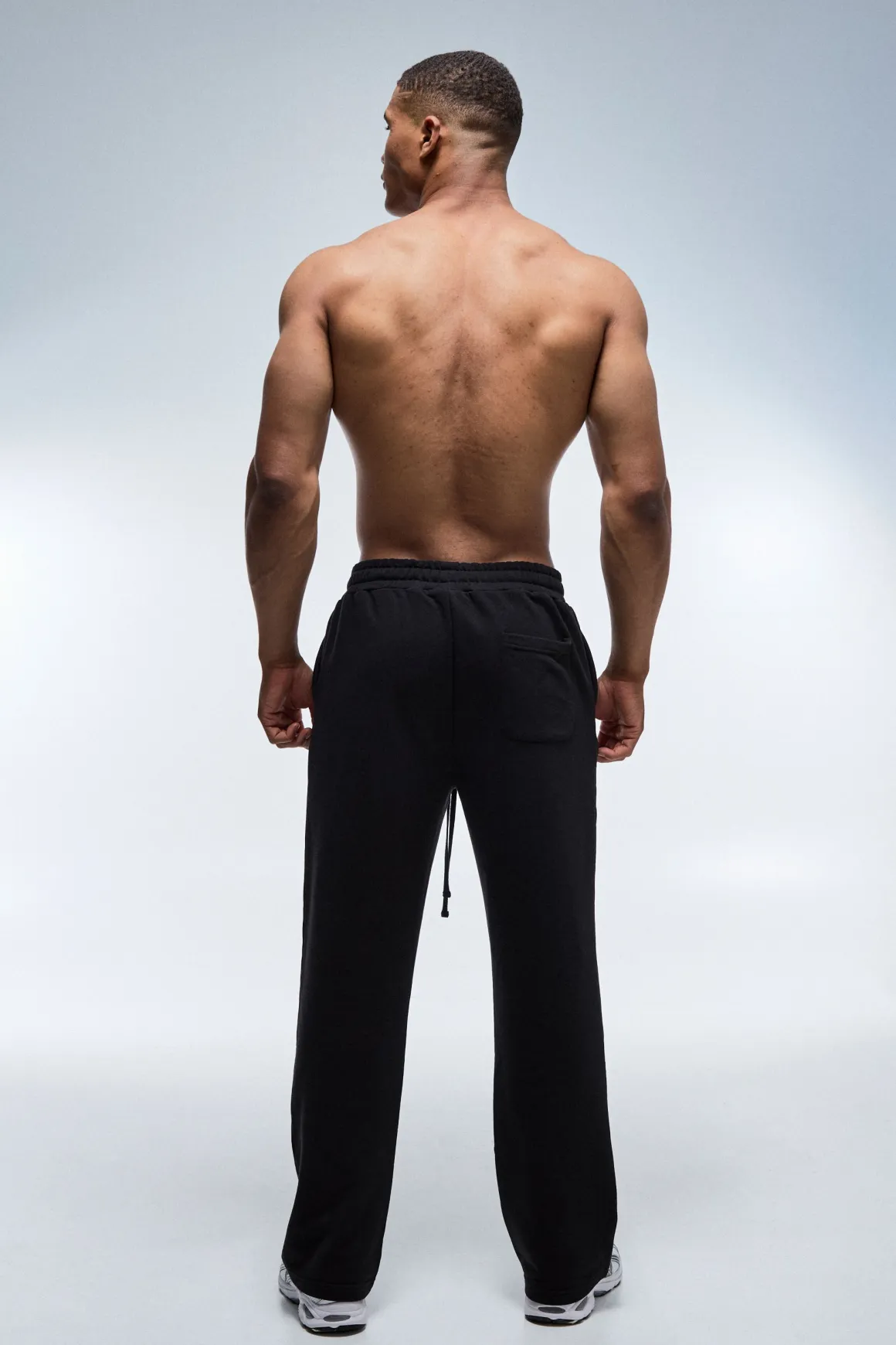 Jogging Homme Jambe Droite En Molleton Bouclette Coupe Active