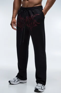Jogging Homme Jambe Droite En Molleton Bouclette Coupe Active