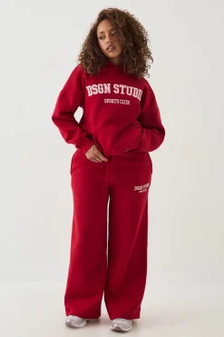 DSGN Studio Jogging Jambe Droite À Appliqué<Femme Pantalons|Dsgn Studio
