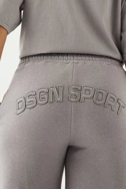 Jogging Jambe Droite avec Appliqué Tissu Assorti DSGN Studio
