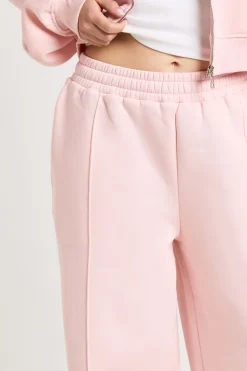 boohoo Jogging Jambe Droite Avec Détails De Plis Piqués Petite Taille<Femme Pantalons|Basiques