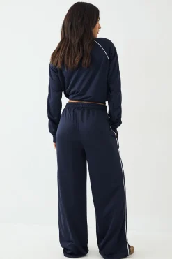 Jogging Jambe Droite avec Détail de Passepoil Tricot DSGN Studio