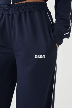 Jogging Jambe Droite avec Détail de Passepoil Tricot DSGN Studio