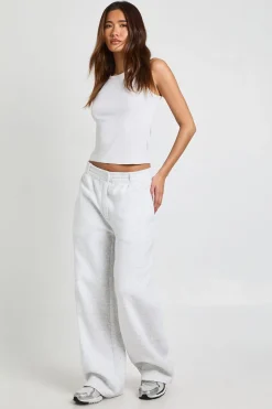 boohoo Jogging Jambe Droite à Ceinture Ajustée<Femme Pantalons|Joggings