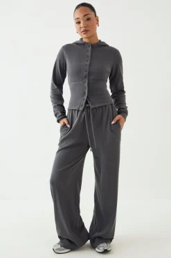 DSGN Studio Jogging Jambe Droite Côtelé Épais<Femme Pantalons|Dsgn Studio