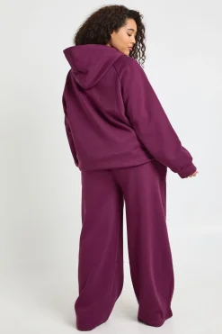 boohoo Jogging Jambe Droite À Détail De Pinces Plus Core Basic<Femme Pantalons|Basiques