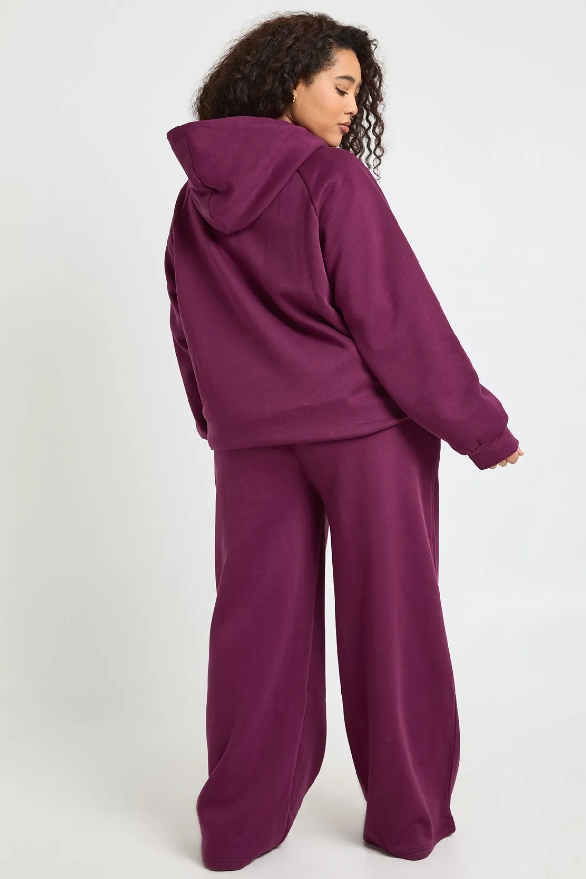 boohoo Jogging Jambe Droite À Détail De Pinces Plus Core Basic<Femme Pantalons|Basiques