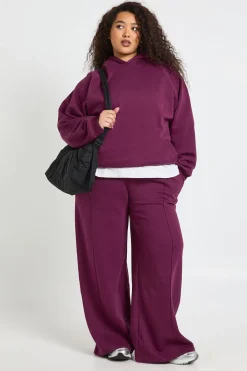 boohoo Jogging Jambe Droite À Détail De Pinces Plus Core Basic<Femme Pantalons|Basiques