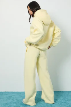 Jogging Jambe Droite à Détails Plis Piqués