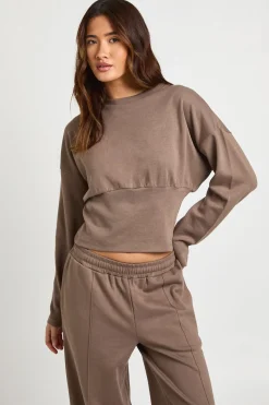 Jogging Jambe Droite en Maille Interlock